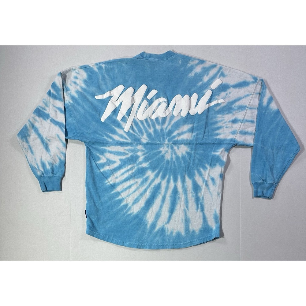 Miami Heat Spirit Jersey Long‎ Sleeve Tie-Dye Shirt XS Court Culture NBA Miami
